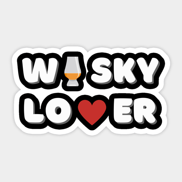 Whisky Lover Shirt Sticker by MaltyShirts